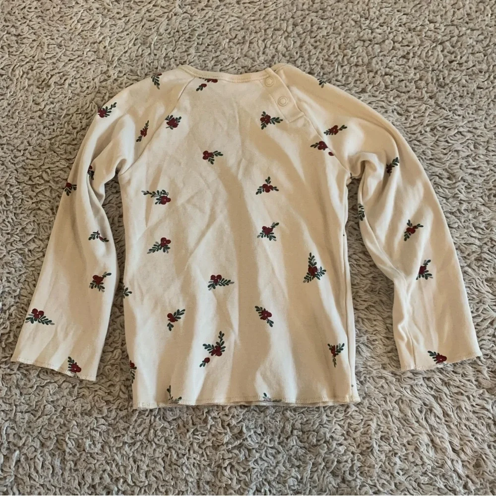 H&M Beige Kids lounge Set with Floral Design